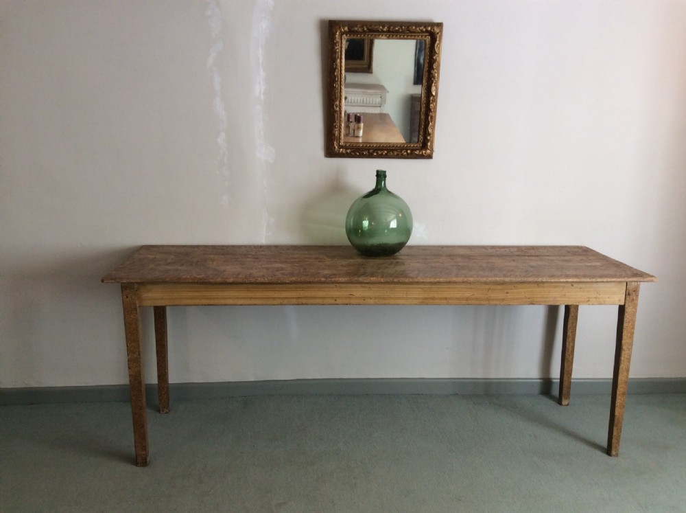 A 19thC French 2m long narrow table View II