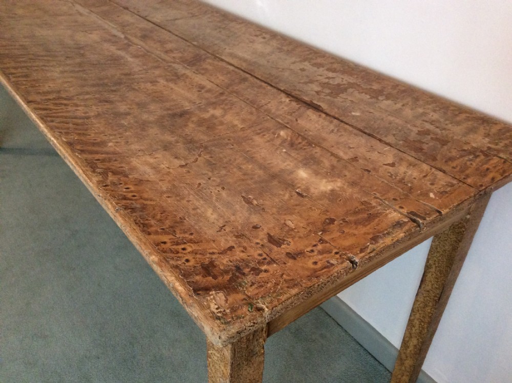A 19thC French 2m long narrow table View V