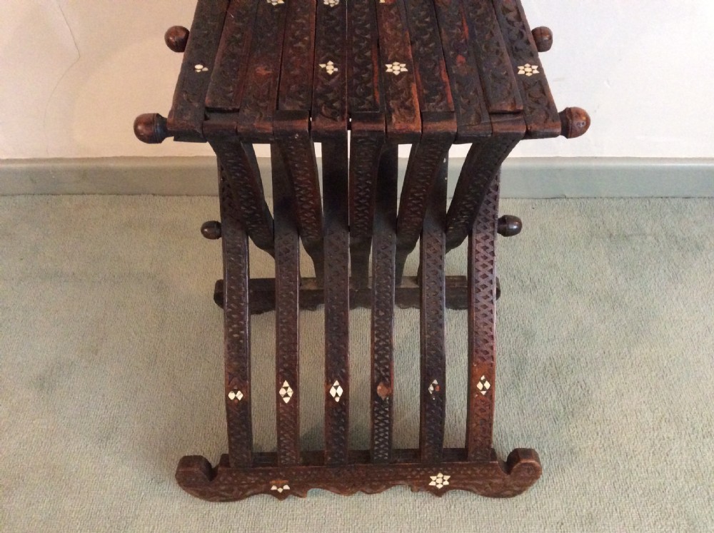 Antique Syrian Islamic folding chair View III