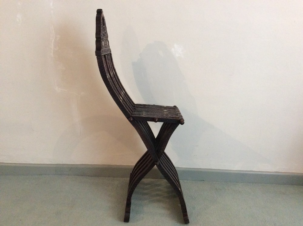 Antique Syrian Islamic folding chair View VII