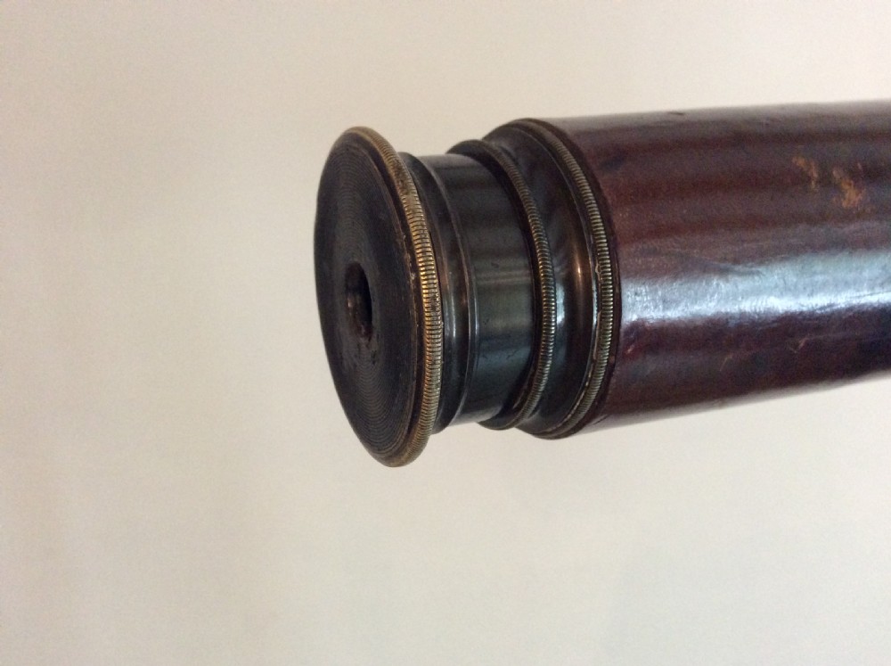 A 19thC single drawer telescope on stand View IV