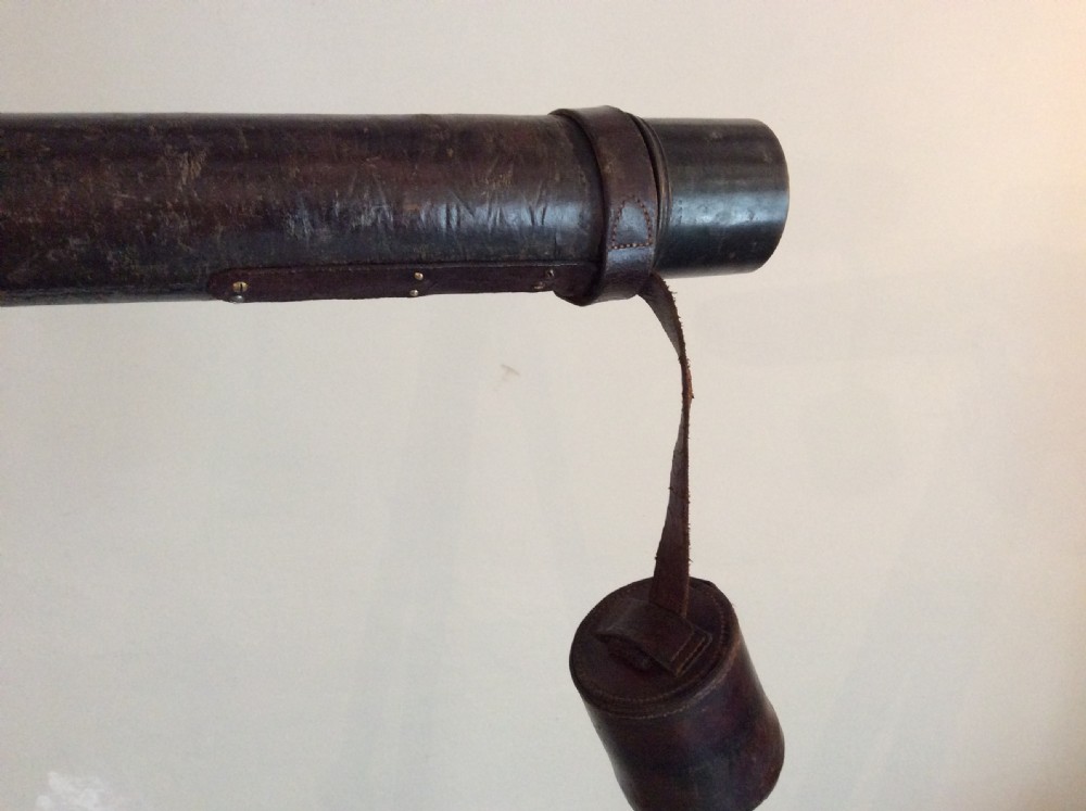 A 19thC single drawer telescope on stand View IX