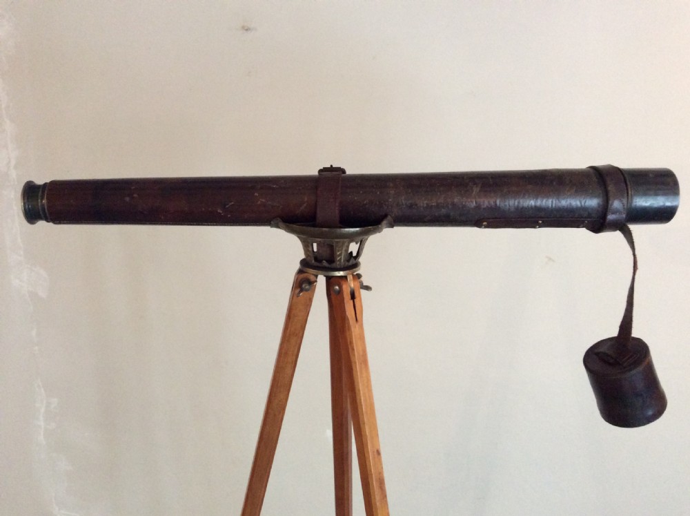 A 19thC single drawer telescope on stand View X