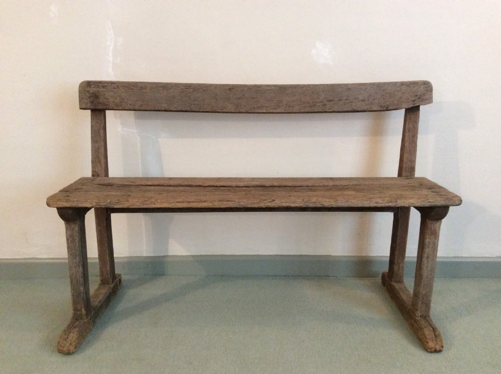 A 19thC rustic French bench