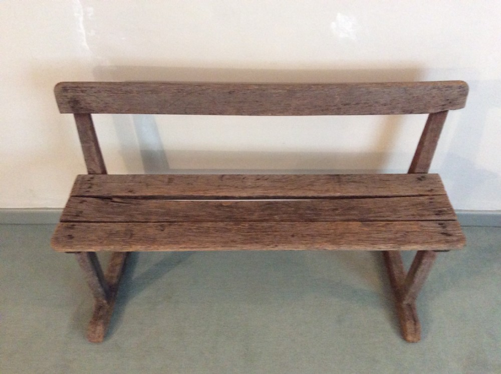 A 19thC rustic French bench View V