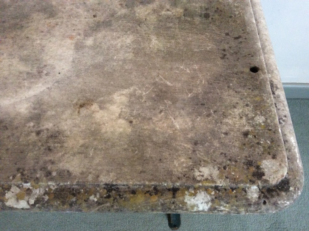 A 19thC cast iron based garden table View V