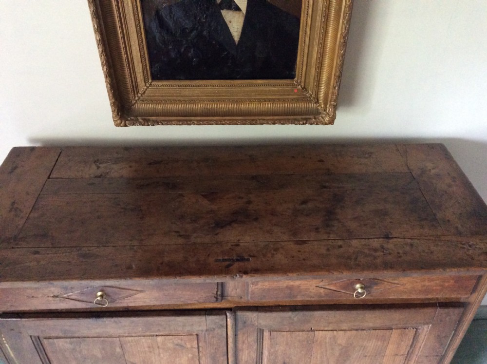 A 19thC French oak and elm buffet View V