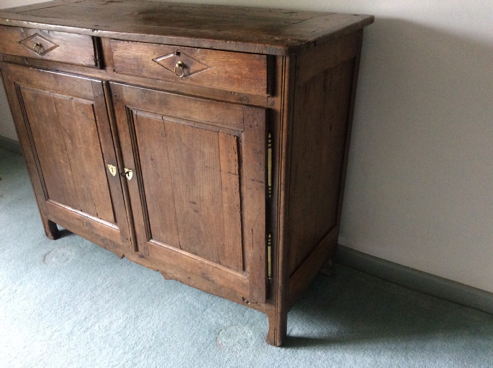 A 19thC French oak and elm buffet View VIII