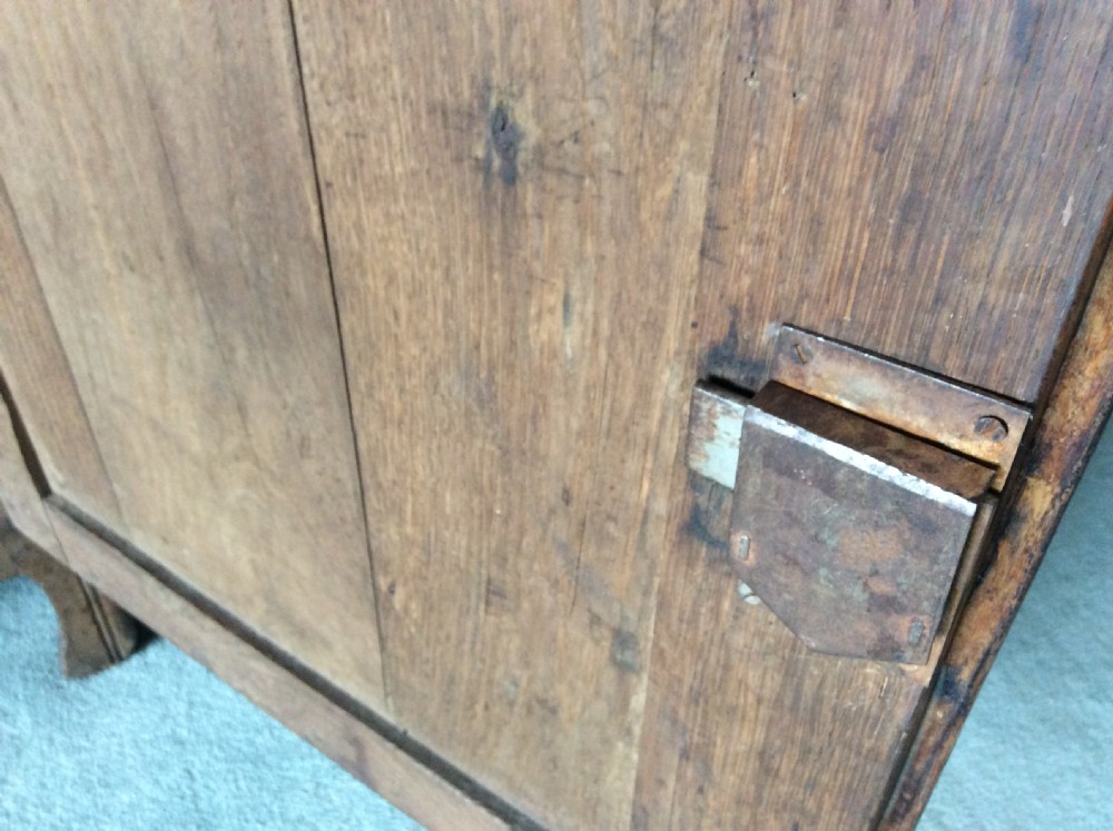 A 19thC French oak and elm buffet View XII