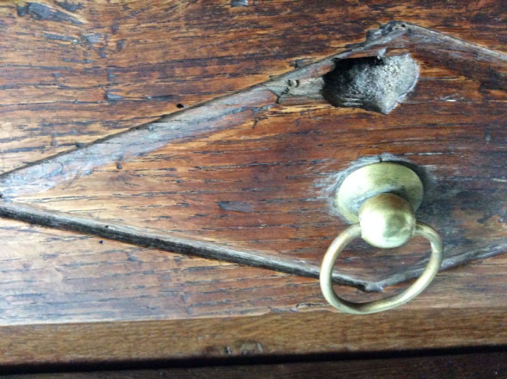 A 19thC French oak and elm buffet View XIV