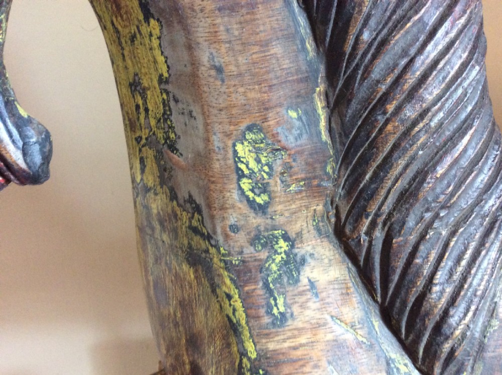 Decorative wooden trolley horse View IV