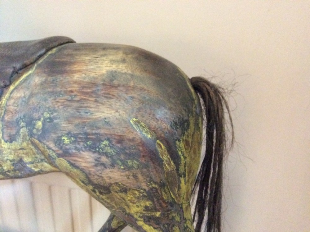Decorative wooden trolley horse View VI