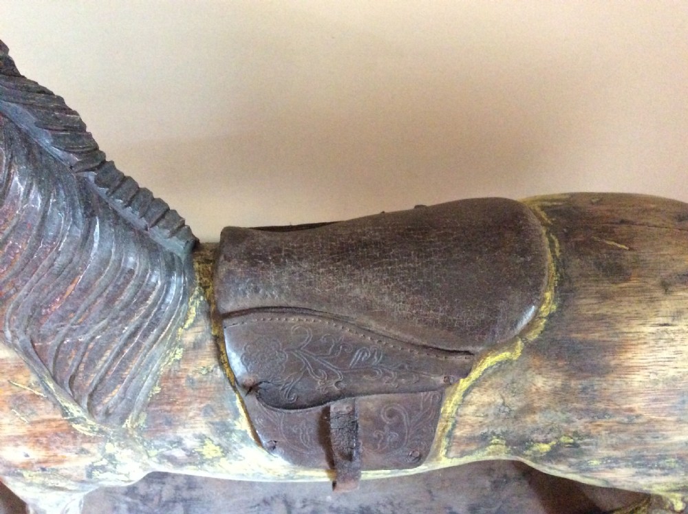Decorative wooden trolley horse View VII