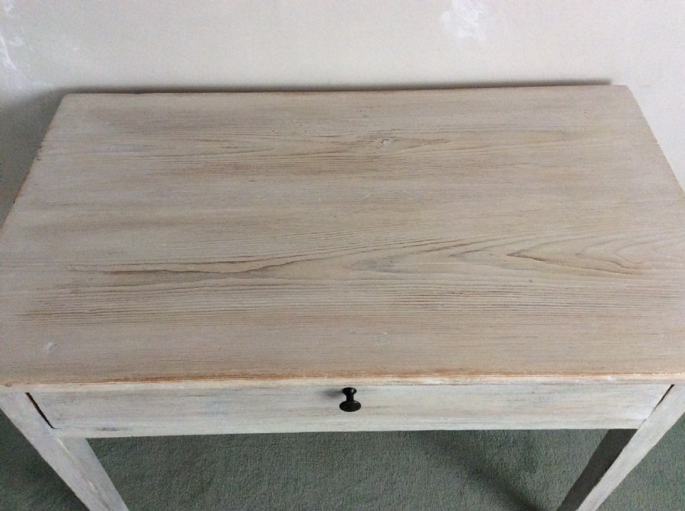 A 19thC French lime waxed side table View III