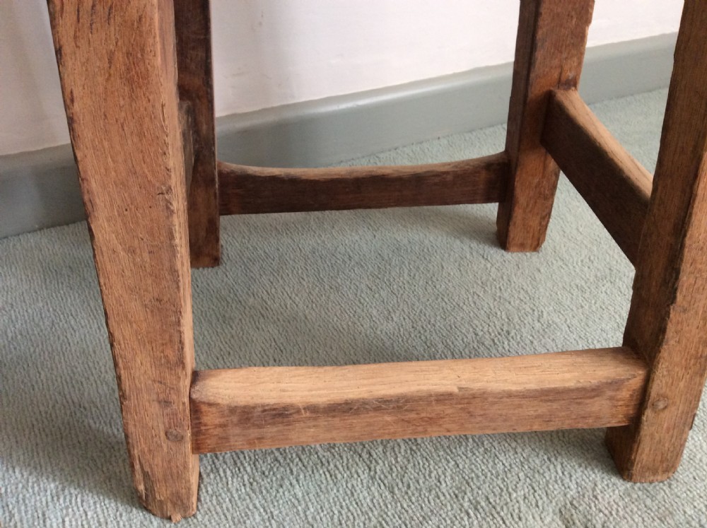 A pair of oak stools View VI