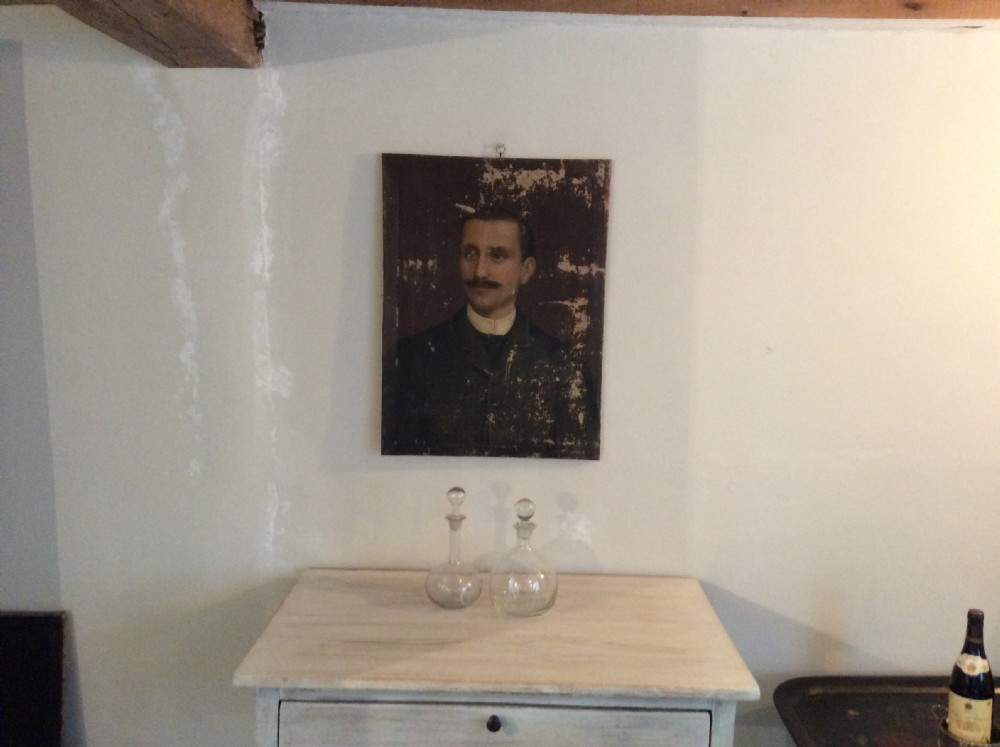 An oil on canvas portrait of a distinguished Frenchman View III