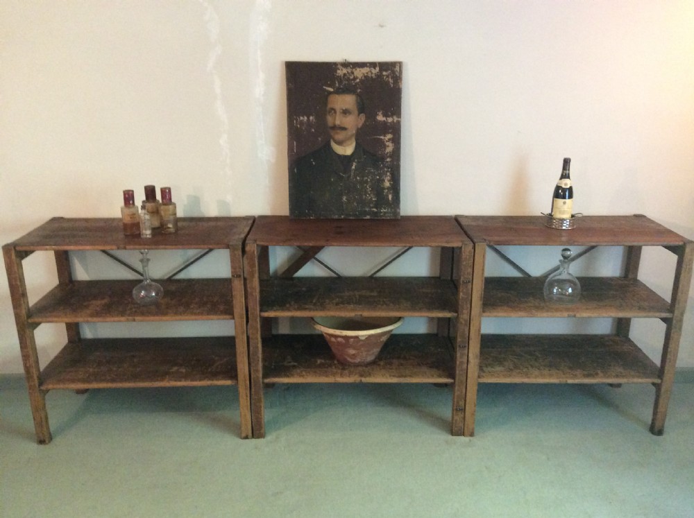 A set of 3 clothes shop storage stands View II
