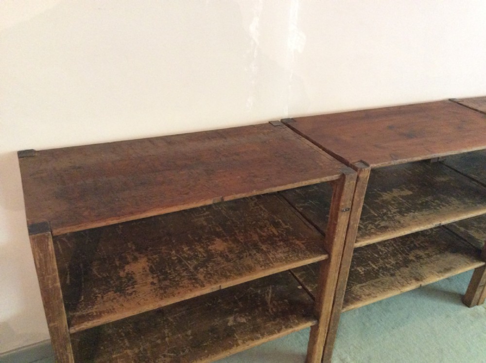 A set of 3 clothes shop storage stands View III