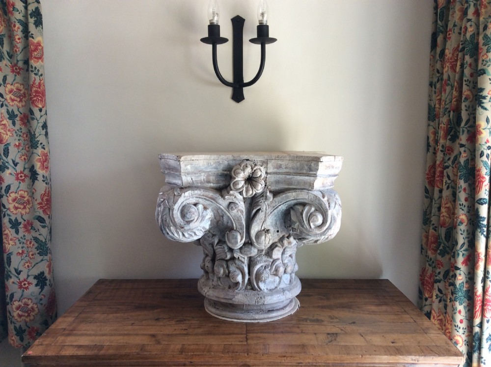 A 19thC carved wood capital View II