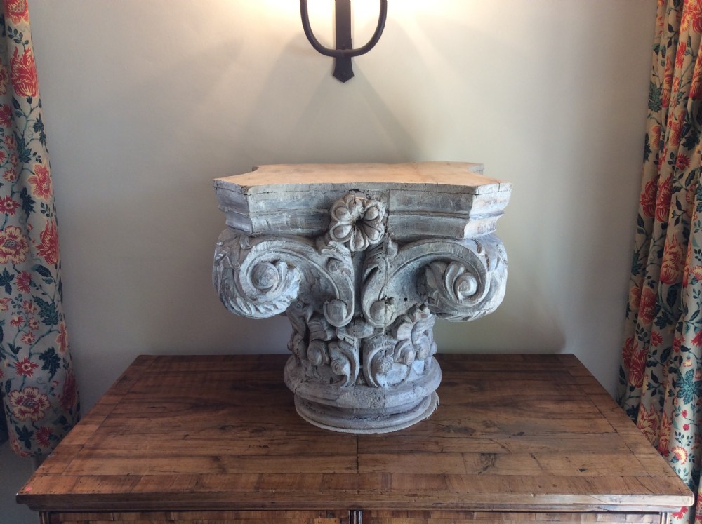 A 19thC carved wood capital View III