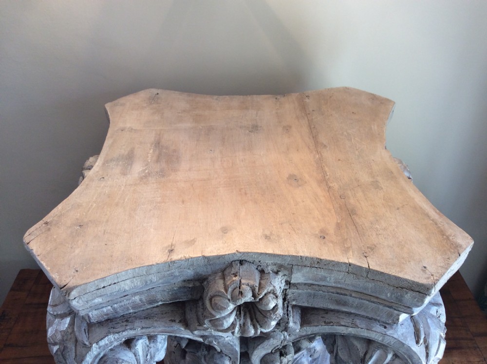 A 19thC carved wood capital View IV