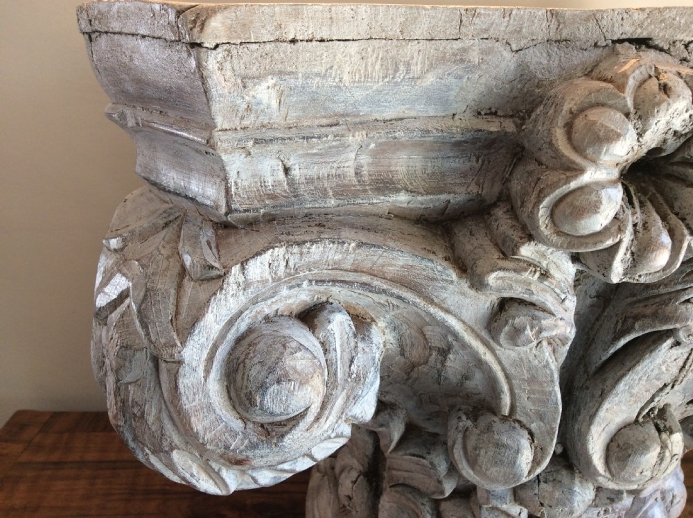 A 19thC carved wood capital View V