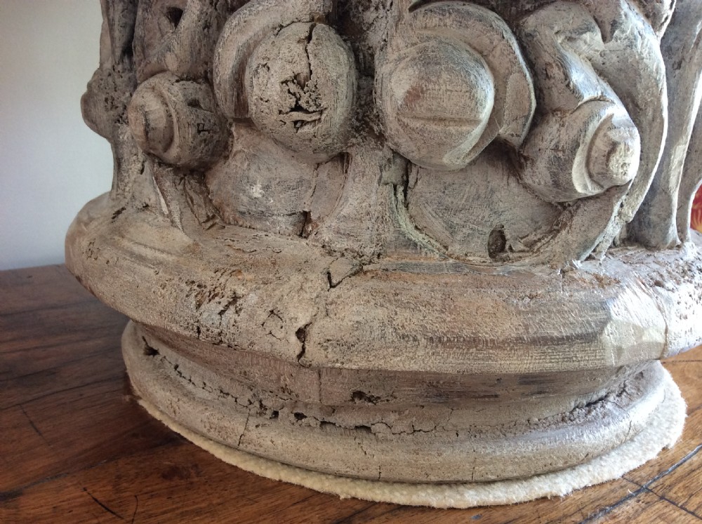 A 19thC carved wood capital View VI