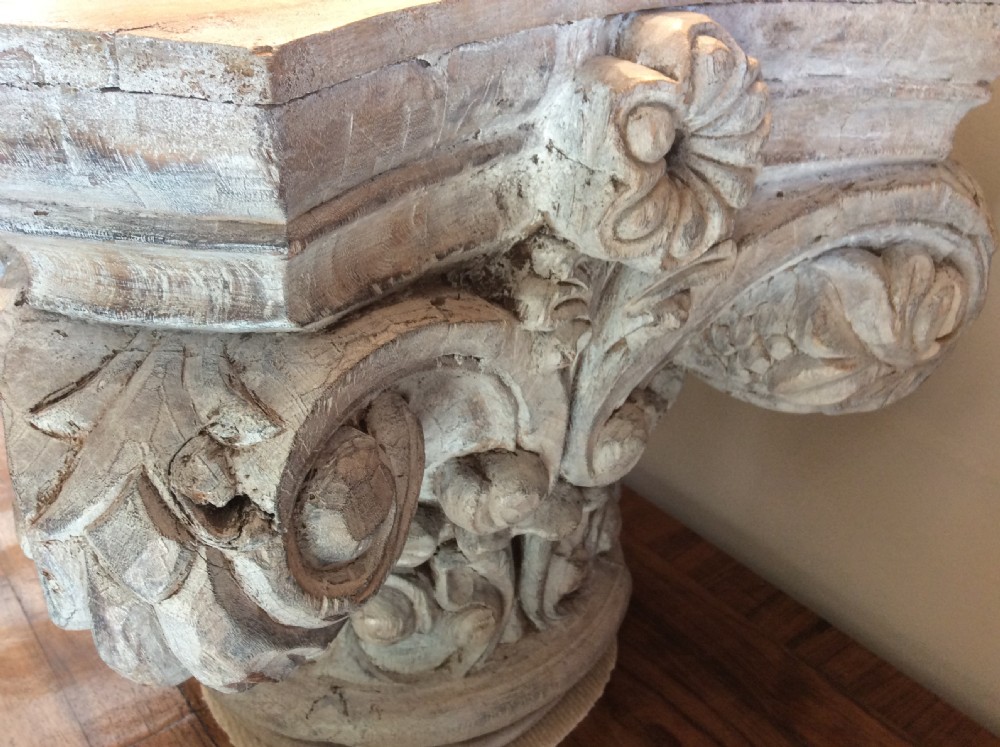 A 19thC carved wood capital View VII