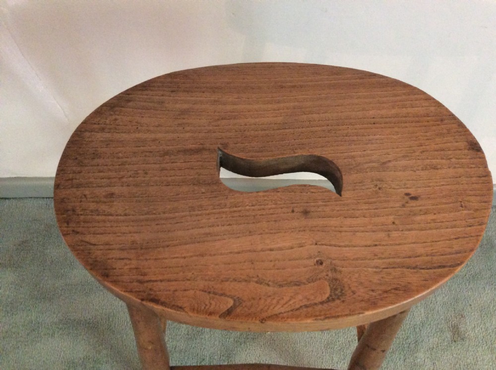 A late 19thC tall kitchen stool View II