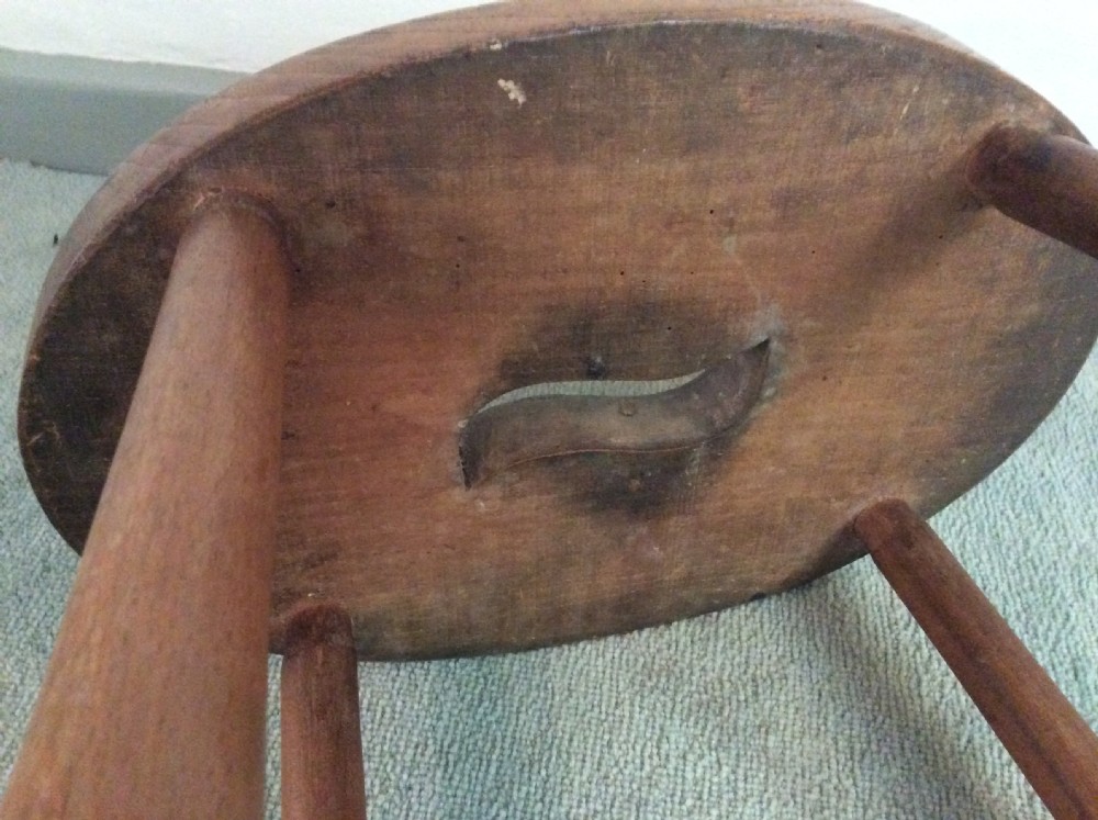 A late 19thC tall kitchen stool View IV