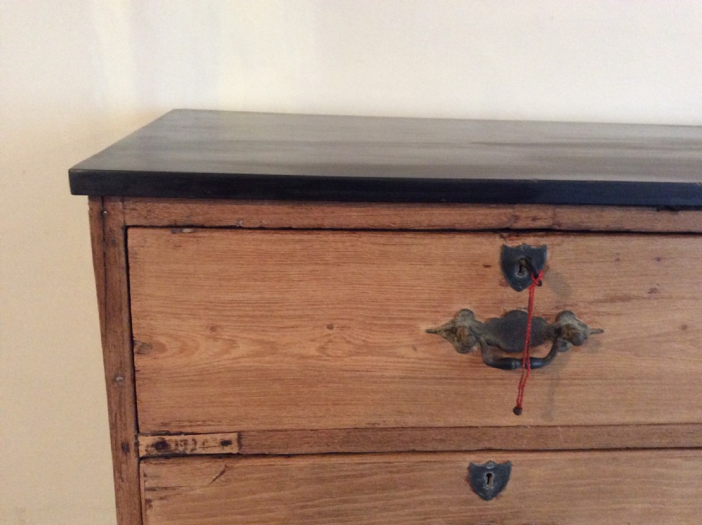 A 19thC Colonial faded teak chest of 6 drawers View IV