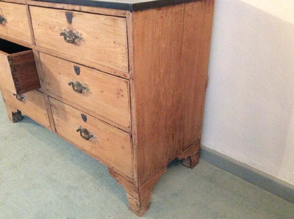 A 19thC Colonial faded teak chest of 6 drawers View VII