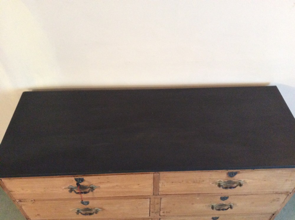 A 19thC Colonial faded teak chest of 6 drawers View XI