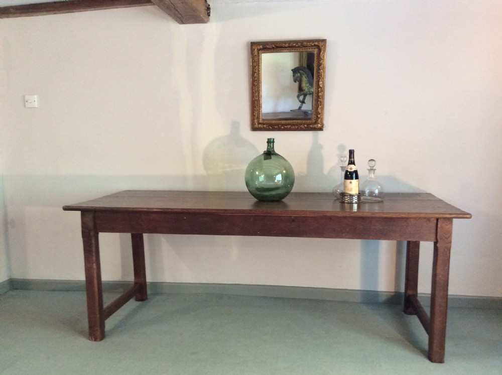 A 19thC French farmhouse dining table 2m long View II