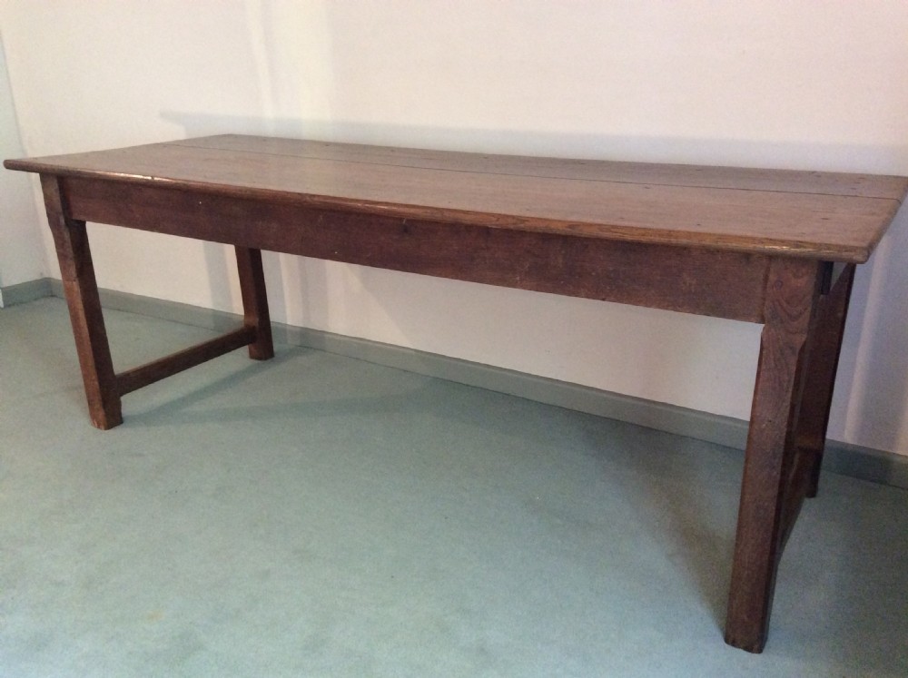 A 19thC French farmhouse dining table 2m long View III