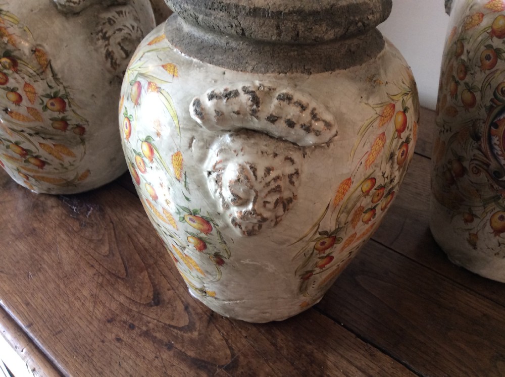 Two pairs of apothecary Armorial vases View IV