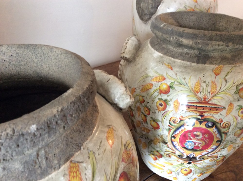 Two pairs of apothecary Armorial vases View VIII