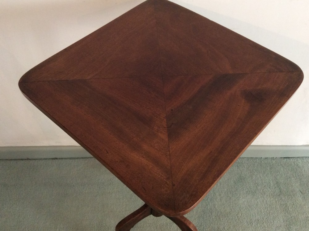 A late Georgian tilt top tripod wine table View III