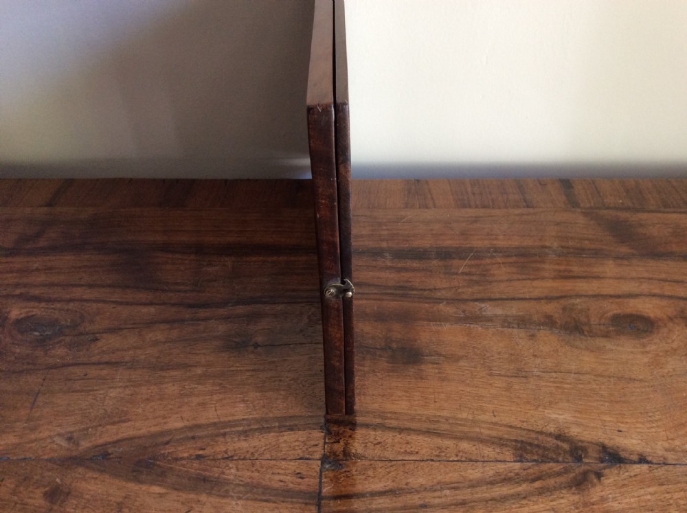 A 19thC folding campaign shaving mirror View IX