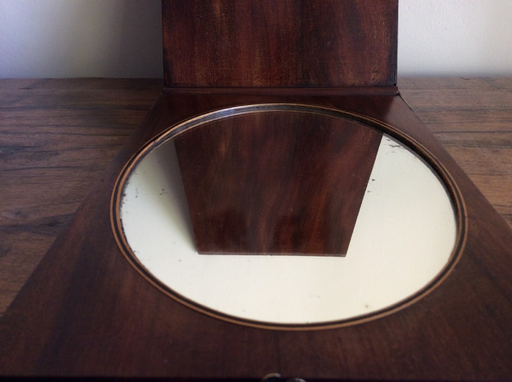 A 19thC folding campaign shaving mirror View XI