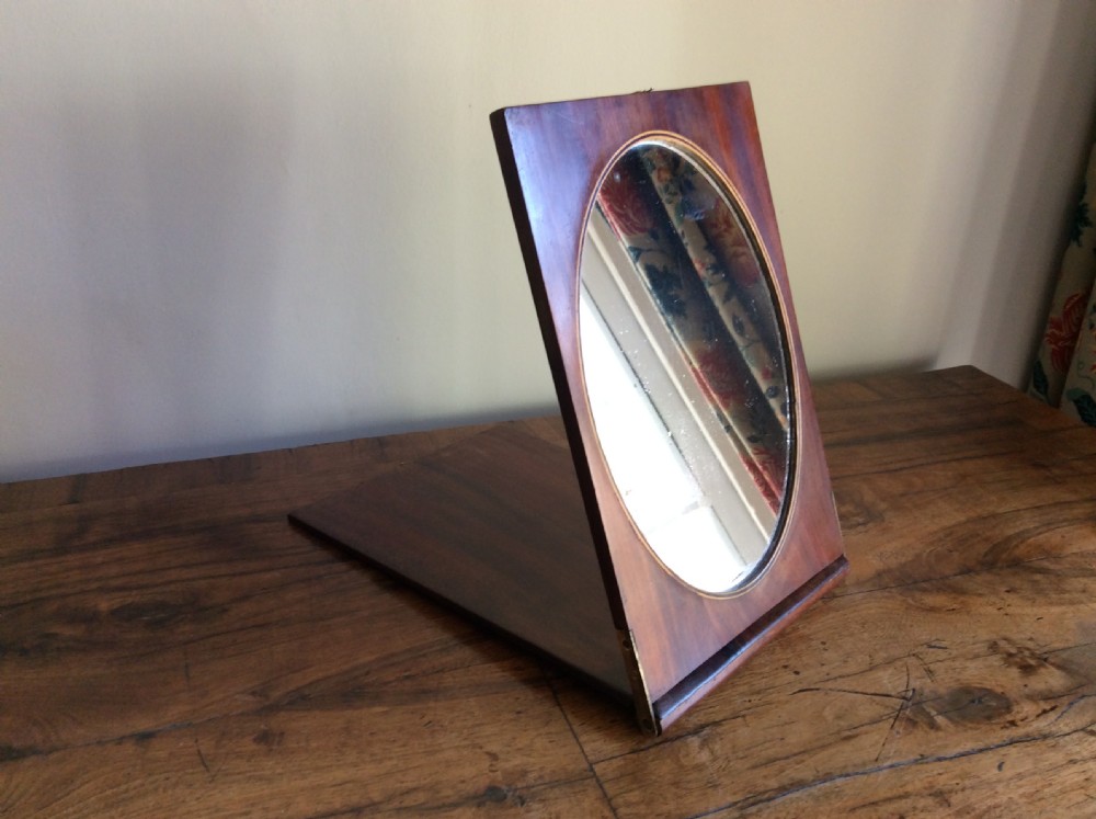 A 19thC folding campaign shaving mirror View XII