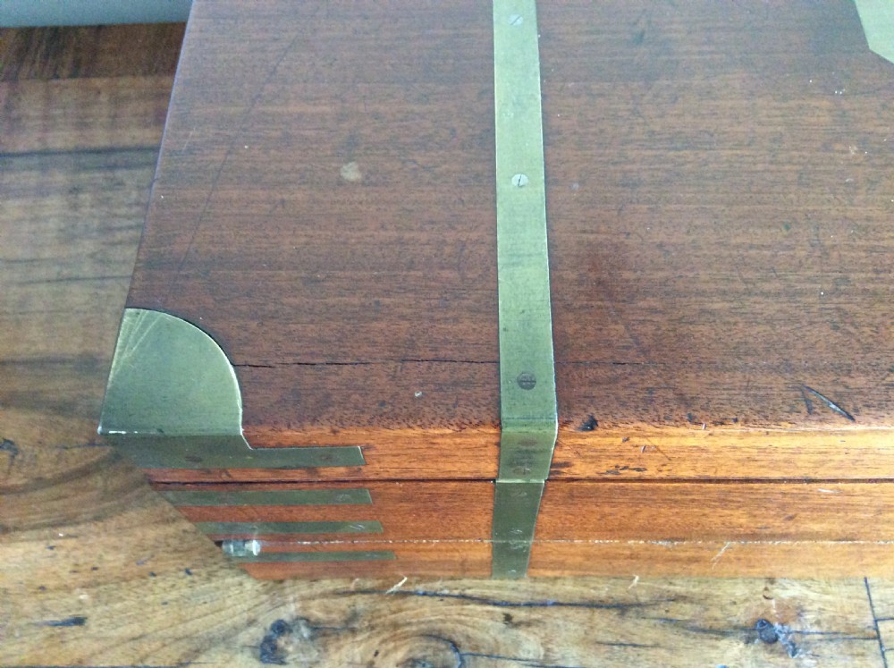 A 19thC Military campaign writing slope View VII