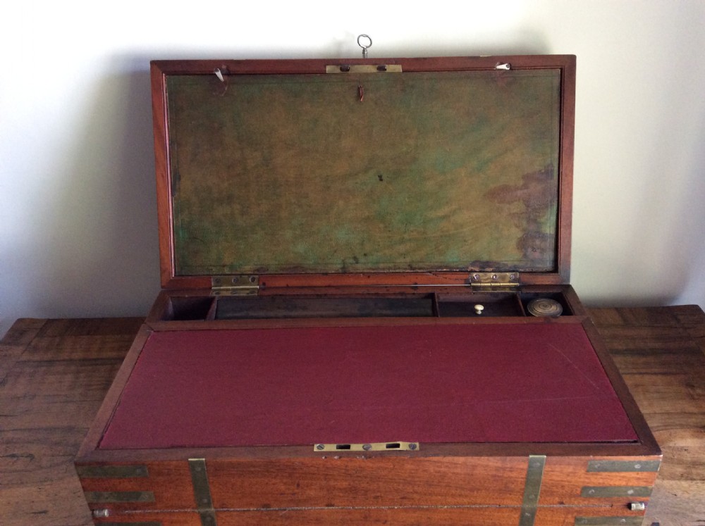 A 19thC Military campaign writing slope View VIII