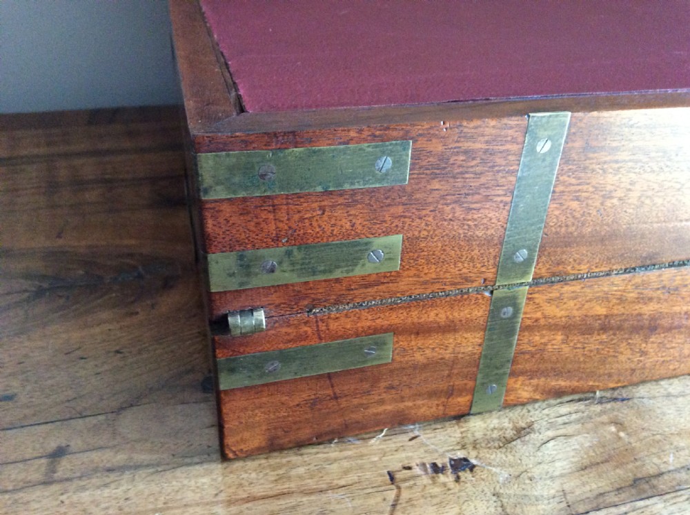A 19thC Military campaign writing slope View IX