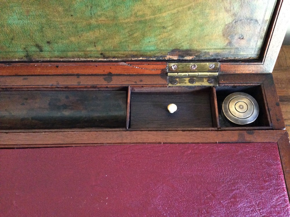 A 19thC Military campaign writing slope View X