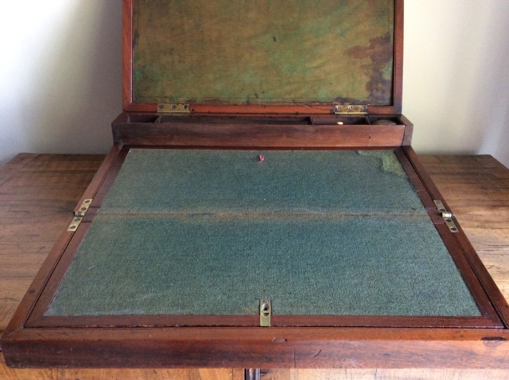 A 19thC Military campaign writing slope View XI