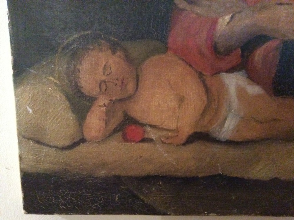 An early 20thC decorative oil on canvas View III