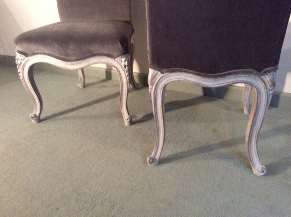A pair of ENGLISH bedroom side chairs View VI