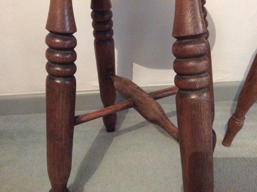 Two similar elm stools View VII