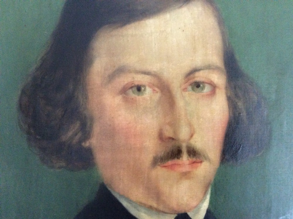 A French oil on canvas portrait View II